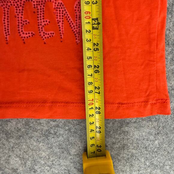 Plus Eighteen Men's Loyal Money Graphic Beaded 100% Cotton Red T-Shirt Size Med - Picture 10 of 10